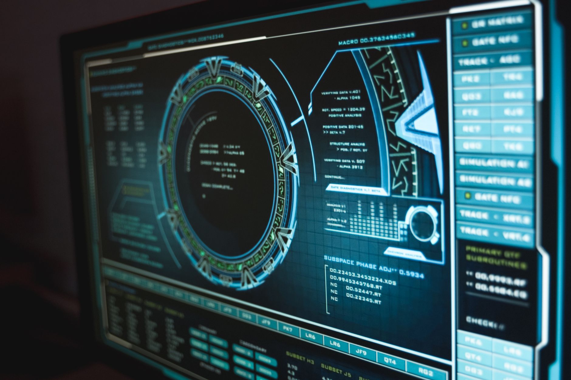 Database secure policy diagram on monitor
